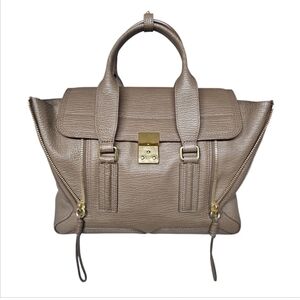 3.1 PHILLIP LIM | Pashli Medium Leather Satchel • Taupe • Missing Strap